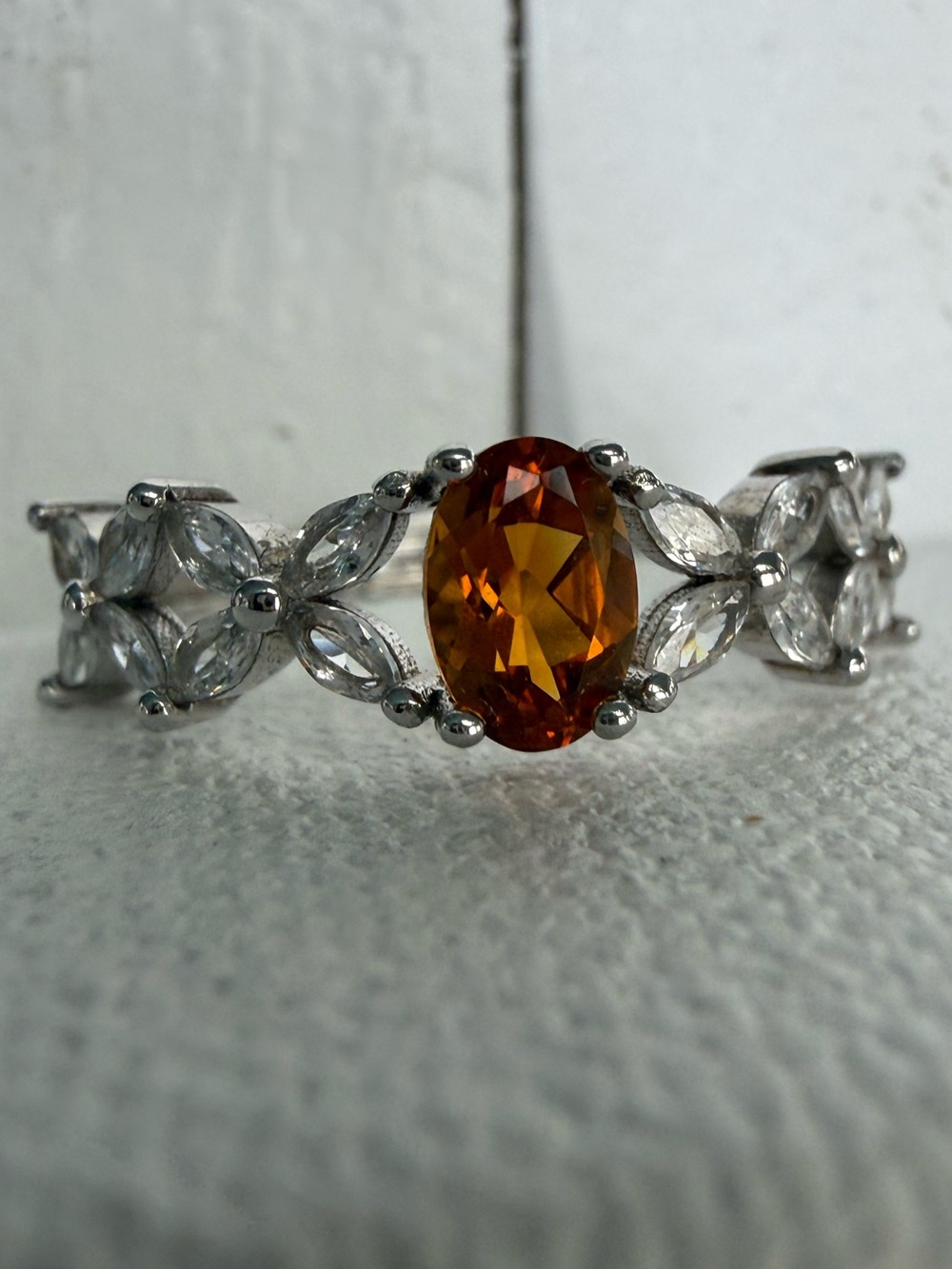 925 Madeira Citrine Ring